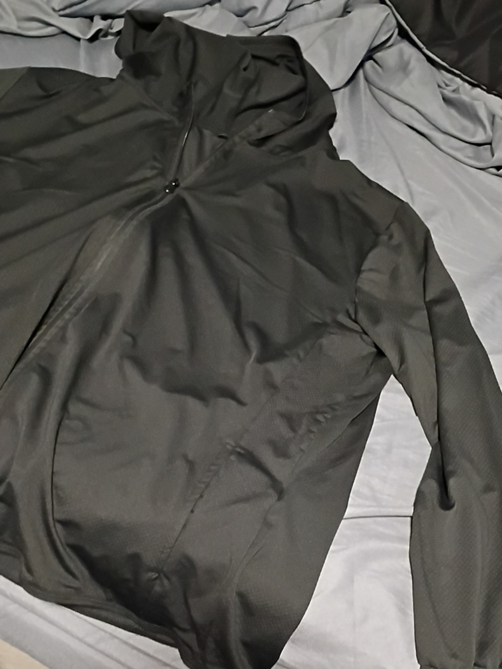 Men's Black Lightweight Zip-Up Jacket